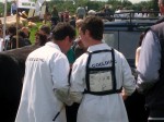 Matt and David discussing the next move at the Tullamore Show 2012